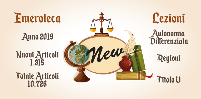 Aggiornamento sezioni Emeroteca e Lezioni del sito.