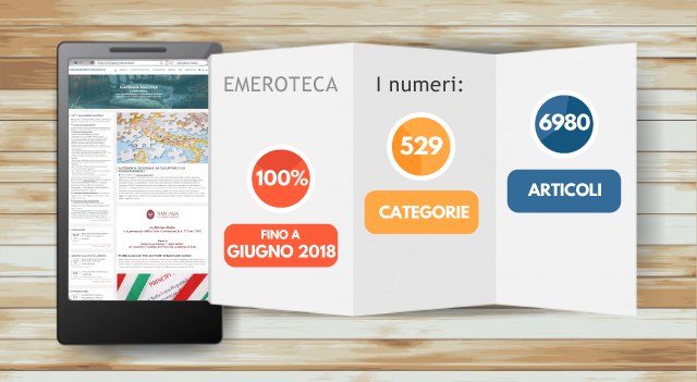 Inserimento articoli anno 2018 nella sezione Emeroteca.
