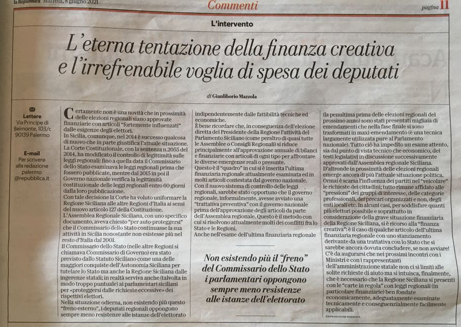 L'eterna tentazione della finanza creativa e l'irrefrenabile voglia di spesa dei deputati.
